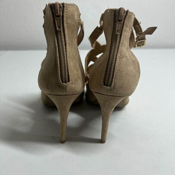 Christian Siriano  Bohemian Beige Heels Size 8,5 - Picture 3 of 9